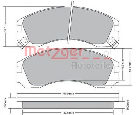 METZGER 1170135 Тормозные колодки для MITSUBISHI COLT/RODEO (Митсубиши/митсубиси Cолт/родэо) METZGER 1170135 Тормозные колодки для MITSUBISHI COLT/RODEO (Митсубиши/митсубиси Cолт/родэо)