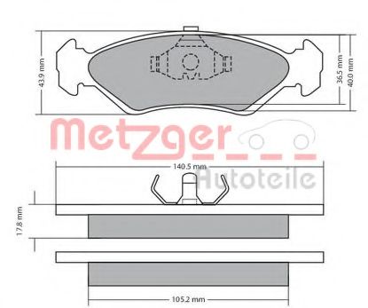 METZGER 1170181 Тормозные колодки для FORD FIESTA (Форд Фиэста) METZGER 1170181 Тормозные колодки для FORD FIESTA (Форд Фиэста)