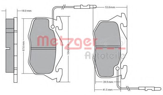METZGER 1170195 Тормозные колодки для PEUGEOT 305 II (Пежо 305 2) METZGER 1170195 Тормозные колодки для PEUGEOT 305 II (Пежо 305 2)