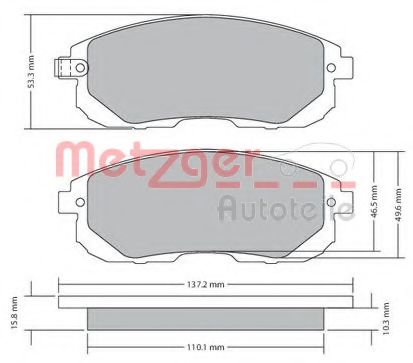 METZGER 1170208 Тормозные колодки для NISSAN TEANA I (Ниссан Теана 1) METZGER 1170208 Тормозные колодки для NISSAN TEANA I (Ниссан Теана 1)
