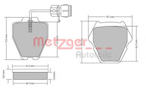 METZGER 1170231 Тормозные колодки для VOLKSWAGEN (Фольксваген) METZGER 1170231 Тормозные колодки для VOLKSWAGEN (Фольксваген)