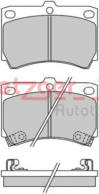 METZGER 1170250 Тормозные колодки для MAZDA FAMILIA V (Мазда Фамилиа v) METZGER 1170250 Тормозные колодки для MAZDA FAMILIA V (Мазда Фамилиа v)