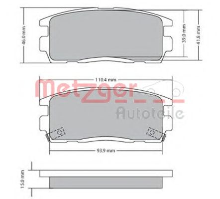 METZGER 1170256 Тормозные колодки для CHEVROLET CAPTIVA (Шевроле Каптива) METZGER 1170256 Тормозные колодки для CHEVROLET CAPTIVA (Шевроле Каптива)