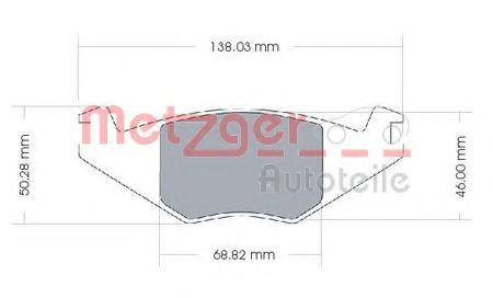 METZGER 1170257 Тормозные колодки для VOLKSWAGEN JETTA II (Фольксваген Жэтта 2) METZGER 1170257 Тормозные колодки для VOLKSWAGEN JETTA II (Фольксваген Жэтта 2)
