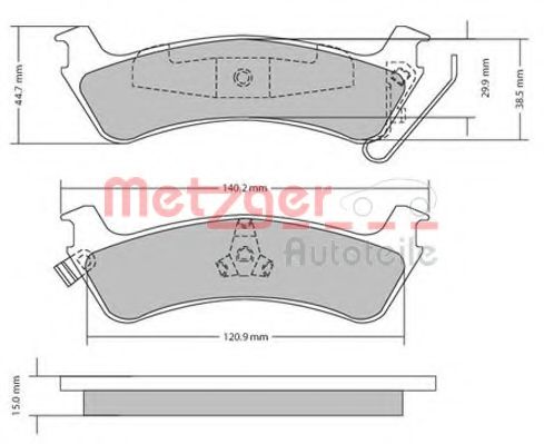METZGER 1170306 Тормозные колодки для MITSUBISHI LANCER (Митсубиши/митсубиси Ланcэр) METZGER 1170306 Тормозные колодки для MITSUBISHI LANCER (Митсубиши/митсубиси Ланcэр)