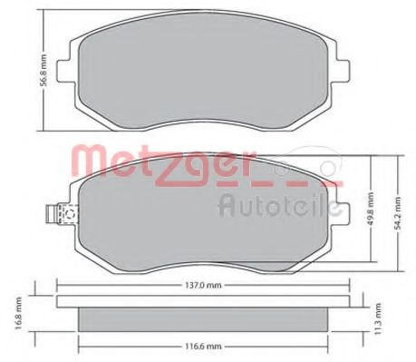 METZGER 1170312 Тормозные колодки для SUBARU LIBERTY III (Субару Либэртъ 3) METZGER 1170312 Тормозные колодки для SUBARU LIBERTY III (Субару Либэртъ 3)