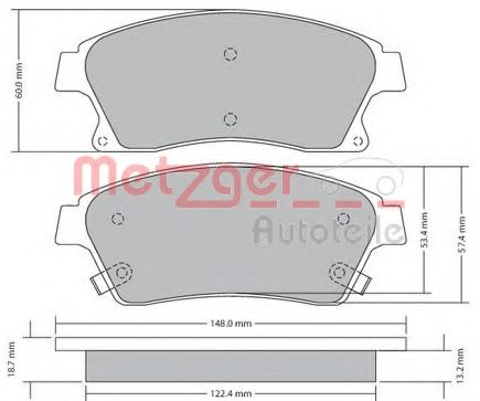 METZGER 1170393 Тормозные колодки для OPEL ASTRA J (Опель Астра джи) METZGER 1170393 Тормозные колодки для OPEL ASTRA J (Опель Астра джи)