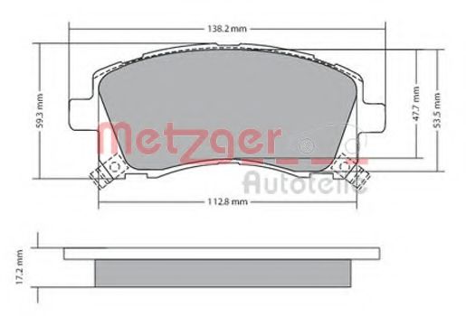 METZGER 1170416 Тормозные колодки для SUBARU LIBERTY III (Субару Либэртъ 3) METZGER 1170416 Тормозные колодки для SUBARU LIBERTY III (Субару Либэртъ 3)