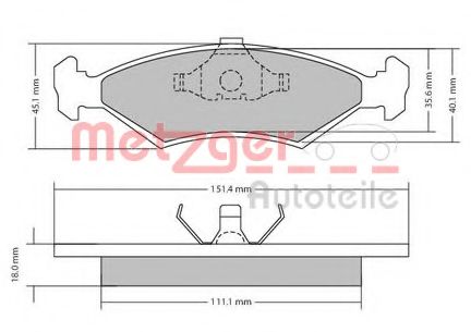 METZGER 1170426 Тормозные колодки для FORD ORION II (Форд Орион 2) METZGER 1170426 Тормозные колодки для FORD ORION II (Форд Орион 2)