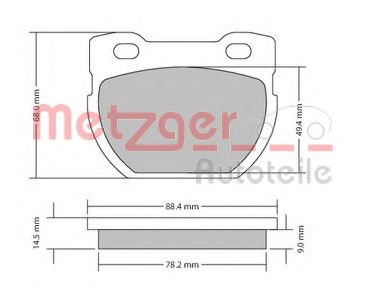 METZGER 1170432 Тормозные колодки для LAND ROVER DEFENDER (Ленд ровер/лэнд ровер Дэфэндэр) METZGER 1170432 Тормозные колодки для LAND ROVER DEFENDER (Ленд ровер/лэнд ровер Дэфэндэр)