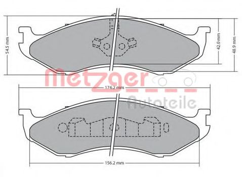 METZGER 1170452 Тормозные колодки для JEEP CHEROKEE (Джип Чироки) METZGER 1170452 Тормозные колодки для JEEP CHEROKEE (Джип Чироки)