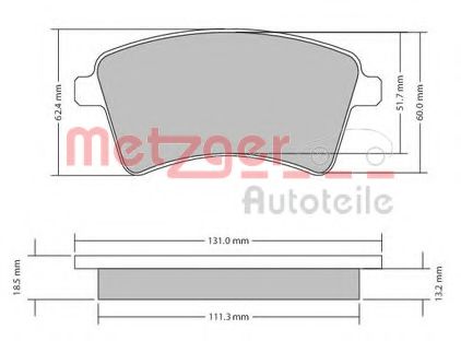 METZGER 1170467 Тормозные колодки для RENAULT KANGOO / GRAND KANGOO (Рено Кангу / гранд кангу) METZGER 1170467 Тормозные колодки для RENAULT KANGOO / GRAND KANGOO (Рено Кангу / гранд кангу)