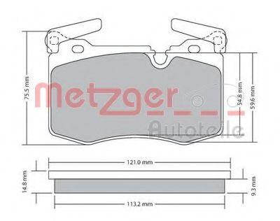 METZGER 1170483 Тормозные колодки для MINI MINI CLUBVAN (Мини Мини cлубvан) METZGER 1170483 Тормозные колодки для MINI MINI CLUBVAN (Мини Мини cлубvан)