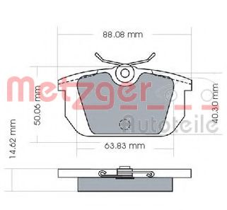 METZGER 1170487 Тормозные колодки для FIAT TEMPRA (Фиат Тэмпра) METZGER 1170487 Тормозные колодки для FIAT TEMPRA (Фиат Тэмпра)