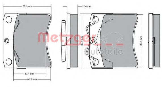 METZGER 1170490 Тормозные колодки для VOLKSWAGEN (Фольксваген) METZGER 1170490 Тормозные колодки для VOLKSWAGEN (Фольксваген)