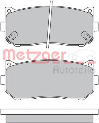 METZGER 1170533 Тормозные колодки для KIA CARENS II (Киа Каренс 2) METZGER 1170533 Тормозные колодки для KIA CARENS II (Киа Каренс 2)