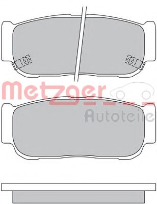 METZGER 1170557 Тормозные колодки для SSANGYONG KYRON (Сан-янг/санянг Кайрон) METZGER 1170557 Тормозные колодки для SSANGYONG KYRON (Сан-янг/санянг Кайрон)