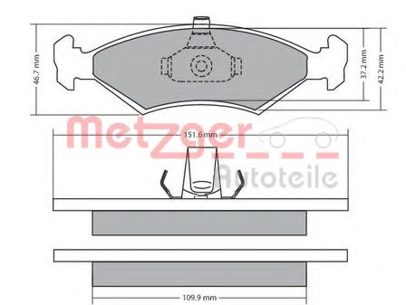 METZGER 1170568 Тормозные колодки для FORD ORION II (Форд Орион 2) METZGER 1170568 Тормозные колодки для FORD ORION II (Форд Орион 2)