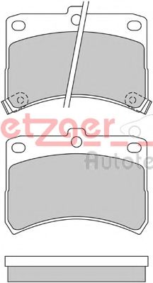 METZGER 1170609 Тормозные колодки для DAIHATSU CUORE VI (Дайхатсу Cуорэ vи) METZGER 1170609 Тормозные колодки для DAIHATSU CUORE VI (Дайхатсу Cуорэ vи)