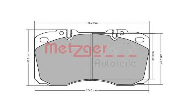 METZGER 1170622 Тормозные колодки для IVECO EURO (Ивеко Эуро) METZGER 1170622 Тормозные колодки для IVECO EURO (Ивеко Эуро)