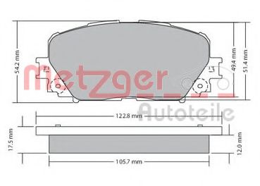 METZGER 1170639 Тормозные колодки для DAIHATSU CHARADE (Дайхатсу Чарадэ) METZGER 1170639 Тормозные колодки для DAIHATSU CHARADE (Дайхатсу Чарадэ)