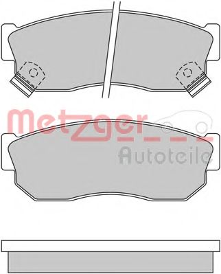 METZGER 1170641 Тормозные колодки для NISSAN SENTRA I (Ниссан Сэнтра и)