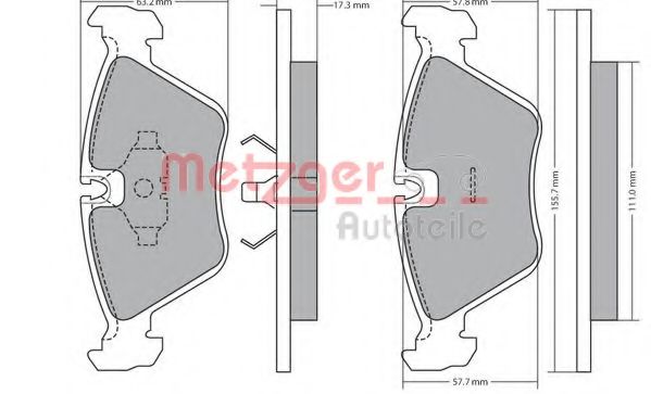 METZGER 1170643 Тормозные колодки для JAGUAR VANDEN PLAS (Ягуар Vандэн плас) METZGER 1170643 Тормозные колодки для JAGUAR VANDEN PLAS (Ягуар Vандэн плас)