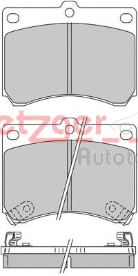 METZGER 1170661 Тормозные колодки для MAZDA (Мазда) METZGER 1170661 Тормозные колодки для MAZDA (Мазда)