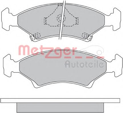 METZGER 1170666 Тормозные колодки для KIA MENTOR (Киа Мэнтор) METZGER 1170666 Тормозные колодки для KIA MENTOR (Киа Мэнтор)