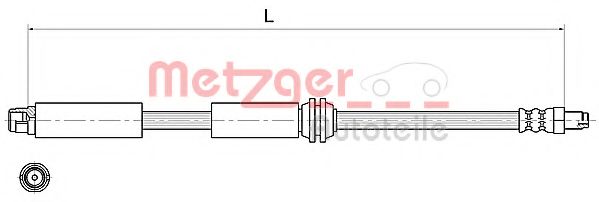 METZGER 4111367 Тормозной шланг для MERCEDESBENZ (Мерседес бенц) METZGER 4111367 Тормозной шланг для MERCEDESBENZ (Мерседес бенц)