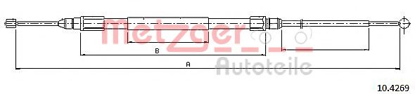 METZGER 10.4269 Трос, стояночная тормозная система для BMW (Бмв) METZGER 10.4269 Трос, стояночная тормозная система для BMW (Бмв)