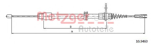 METZGER 10.9463 Трос, стояночная тормозная система для MERCEDESBENZ (Мерседес бенц) METZGER 10.9463 Трос, стояночная тормозная система для MERCEDESBENZ (Мерседес бенц)