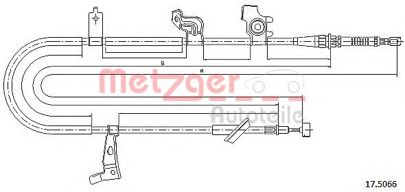 METZGER 17.5066 Трос, стояночная тормозная система для SUZUKI (Сузуки) METZGER 17.5066 Трос, стояночная тормозная система для SUZUKI (Сузуки)