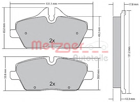 METZGER 1170826 Тормозные колодки для MINI MINI CLUBVAN (Мини Мини cлубvан) METZGER 1170826 Тормозные колодки для MINI MINI CLUBVAN (Мини Мини cлубvан)