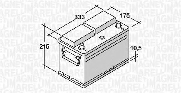 MAGNETI MARELLI 068100072010 Стартерная аккумуляторная батарея для MAZDA 323 PROTEG V (Мазда 323 протеже 5) MAGNETI MARELLI 068100072010 Стартерная аккумуляторная батарея для MAZDA 323 PROTEG V (Мазда 323 протеже 5)