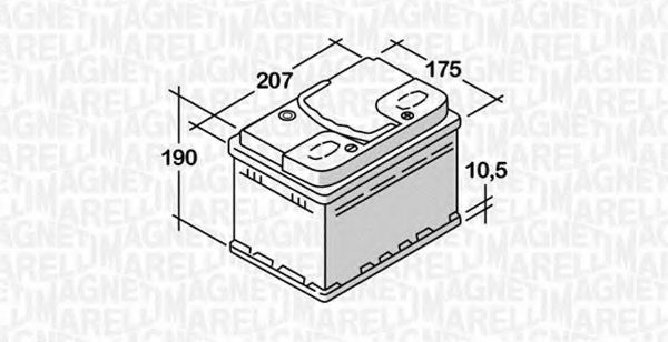 MAGNETI MARELLI 068050045010 Стартерная аккумуляторная батарея; Стартерная аккумуляторная батарея для OPEL OMEGA A (Опель Омэга а) MAGNETI MARELLI 068050045010 Стартерная аккумуляторная батарея; Стартерная аккумуляторная батарея для OPEL OMEGA A (Опель Омэга а)