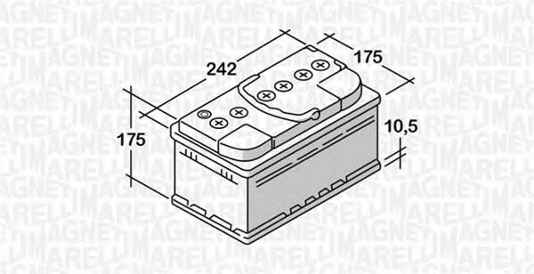 MAGNETI MARELLI 068050051030 Стартерная аккумуляторная батарея; Стартерная аккумуляторная батарея для FORD GRANADA I (Форд Гранада и) MAGNETI MARELLI 068050051030 Стартерная аккумуляторная батарея; Стартерная аккумуляторная батарея для FORD GRANADA I (Форд Гранада и)