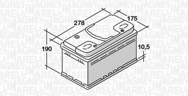 MAGNETI MARELLI 068074068010 Стартерная аккумуляторная батарея для VOLKSWAGEN T4 MULTIVAN (Фольксваген Т4 мултиvан) MAGNETI MARELLI 068074068010 Стартерная аккумуляторная батарея для VOLKSWAGEN T4 MULTIVAN (Фольксваген Т4 мултиvан)