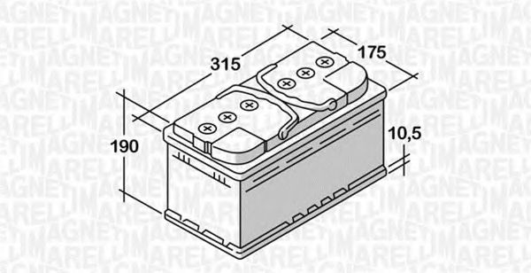 MAGNETI MARELLI 068080060010 Стартерная аккумуляторная батарея; Стартерная аккумуляторная батарея для NISSAN TSUBAME III (Ниссан Цубамэ 3) MAGNETI MARELLI 068080060010 Стартерная аккумуляторная батарея; Стартерная аккумуляторная батарея для NISSAN TSUBAME III (Ниссан Цубамэ 3)