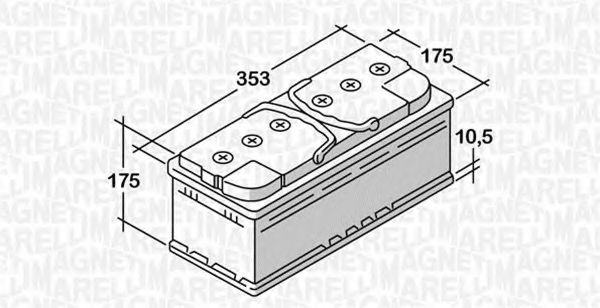 MAGNETI MARELLI 068085072030 Стартерная аккумуляторная батарея для BMW 7 (Бмв 7) MAGNETI MARELLI 068085072030 Стартерная аккумуляторная батарея для BMW 7 (Бмв 7)