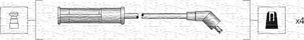 MAGNETI MARELLI 941318111002 Комплект проводов зажигания для RENAULT MEGANE I (Рено Меган 1) MAGNETI MARELLI 941318111002 Комплект проводов зажигания для RENAULT MEGANE I (Рено Меган 1)