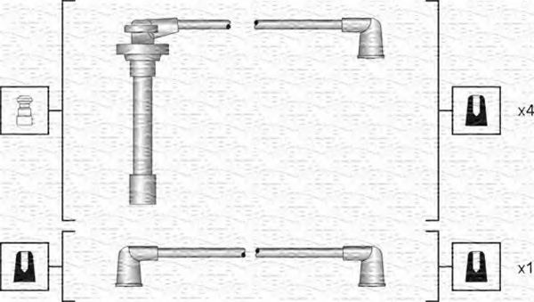 MAGNETI MARELLI 941318111173 Комплект проводов зажигания для NISSAN PRIMERA (Ниссан Примера) MAGNETI MARELLI 941318111173 Комплект проводов зажигания для NISSAN PRIMERA (Ниссан Примера)