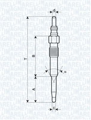 MAGNETI MARELLI 062900038304 Свеча накаливания для SEAT ALTEA (Сеат Алтэа) MAGNETI MARELLI 062900038304 Свеча накаливания для SEAT ALTEA (Сеат Алтэа)