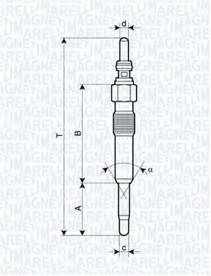 MAGNETI MARELLI 062900028304 Свеча накаливания для AUDI (Ауди) MAGNETI MARELLI 062900028304 Свеча накаливания для AUDI (Ауди)