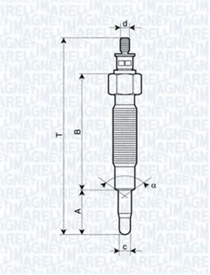 MAGNETI MARELLI 062900037304 Свеча накаливания для FORD MAVERICK (Форд Маvэриcк) MAGNETI MARELLI 062900037304 Свеча накаливания для FORD MAVERICK (Форд Маvэриcк)