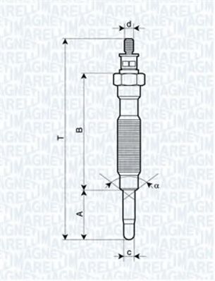 MAGNETI MARELLI 062900072304 Свеча накаливания для MITSUBISHI COLT II (Митсубиши/митсубиси Cолт 2) MAGNETI MARELLI 062900072304 Свеча накаливания для MITSUBISHI COLT II (Митсубиши/митсубиси Cолт 2)