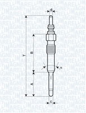 MAGNETI MARELLI 062900085304 Свеча накаливания для DODGE CARAVAN (Додж Караван) MAGNETI MARELLI 062900085304 Свеча накаливания для DODGE CARAVAN (Додж Караван)