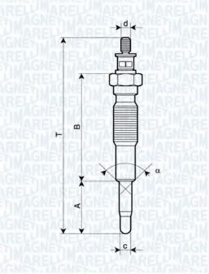 MAGNETI MARELLI 062900094304 Свеча накаливания для MAZDA 626 II (Мазда 626 2) MAGNETI MARELLI 062900094304 Свеча накаливания для MAZDA 626 II (Мазда 626 2)