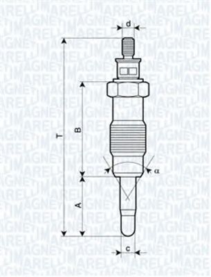 MAGNETI MARELLI 062580704304 Свеча накаливания для FORD ORION II (Форд Орион 2) MAGNETI MARELLI 062580704304 Свеча накаливания для FORD ORION II (Форд Орион 2)