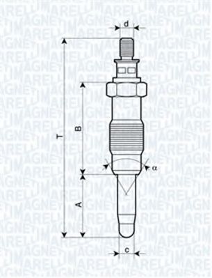 MAGNETI MARELLI 062583003304 Свеча накаливания для MERCEDESBENZ (Мерседес бенц) MAGNETI MARELLI 062583003304 Свеча накаливания для MERCEDESBENZ (Мерседес бенц)